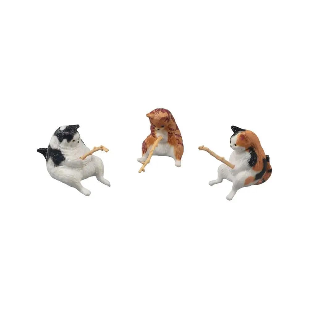 Use micro-paesage aquarium tanks decoration plant pot miniature figurine cat statue aquarium ornaments fishing ornament for kittens