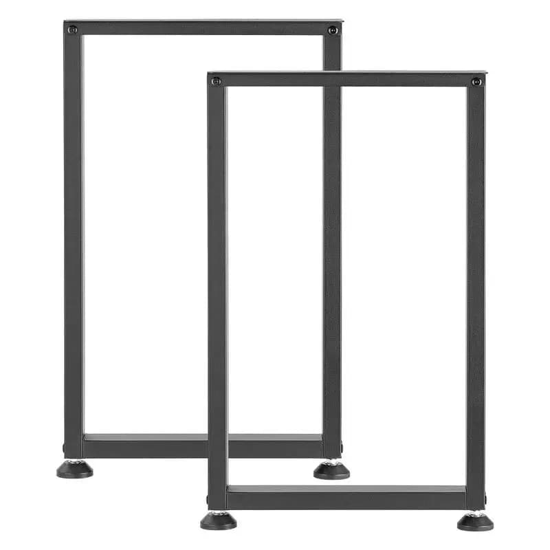 Gambe per tavolo, 74 cm di altezza x 45 cm di larghezza, gambe quadrate in acciaio per mobili, design modulare, facile montaggio, carico massimo 1000 kg, per H