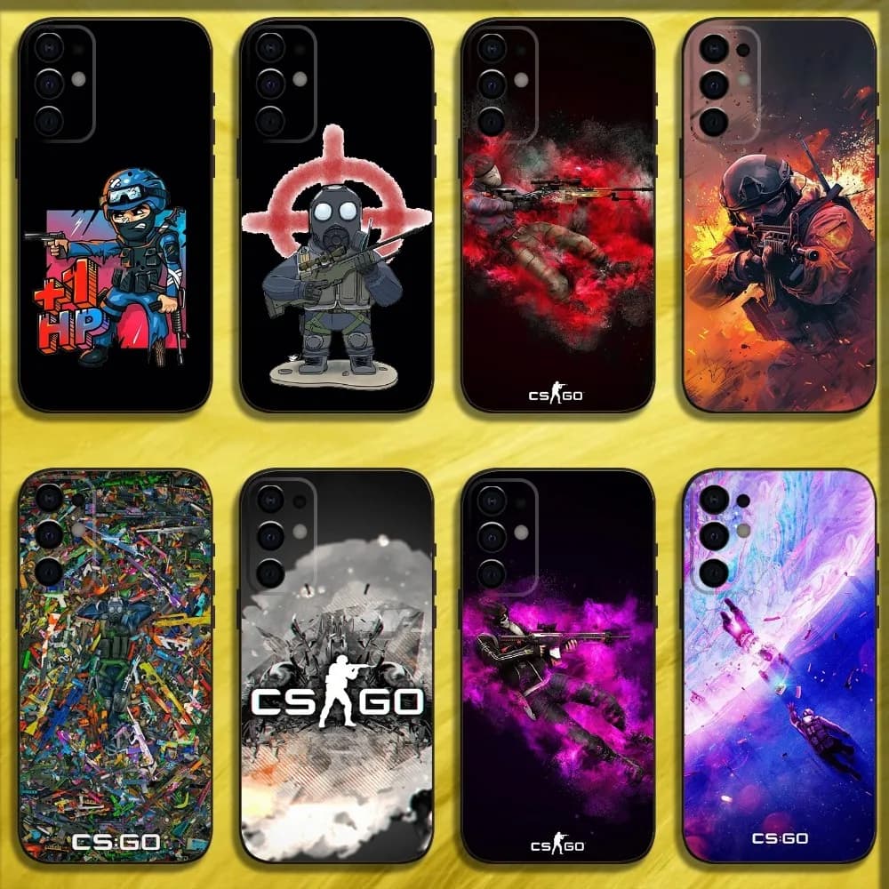 Game C-CS GO 2 Phone Case For Samsung S24,S21,S22,S23,S30,Ultra,S20,Plus,Fe,Lite,Note,10,9,5G Black Soft Cover