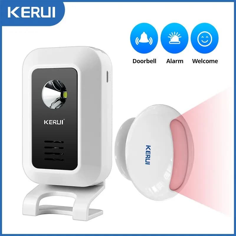 KERUI M7 Welcome Motion Sensor Security Alarm 32 canzoni campanello campanello Wireless Smart Home LED Night Light Door Window Store Shop