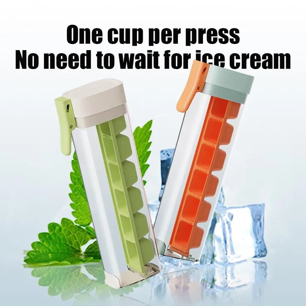 Stampo Creativo per Cubetti di Ghiaccio a Pressione con Una Mano, Vassoio 3D per Cubetti di Ghiaccio Fai-da-Te per Whisky, Cocktail, Accessorio da Cucina e Bar