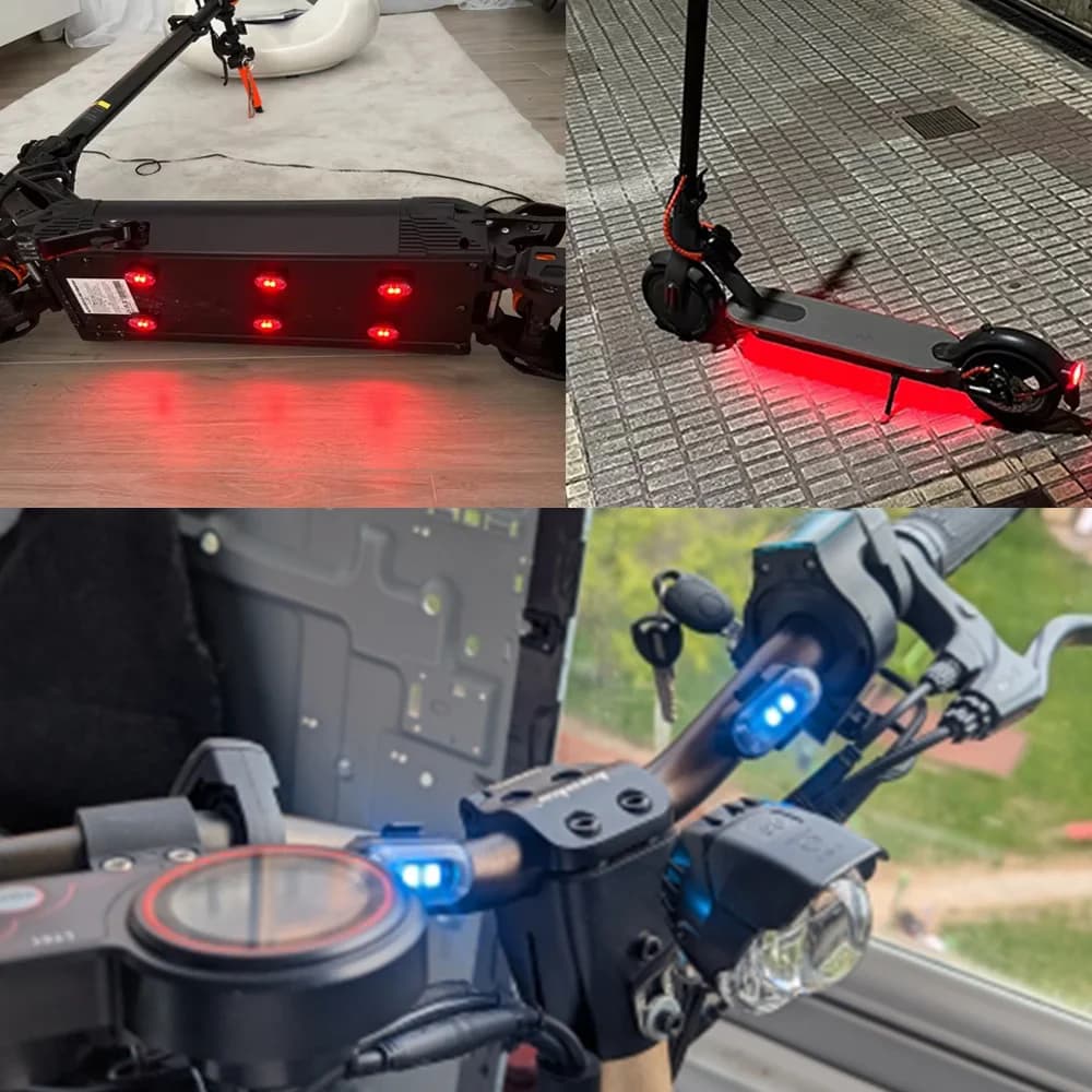 Luci stroboscopiche per scooter a LED Posizione flash a LED per bici Luce wireless Aereo Aereo Elicottero Luci di avvertimento Accessori
