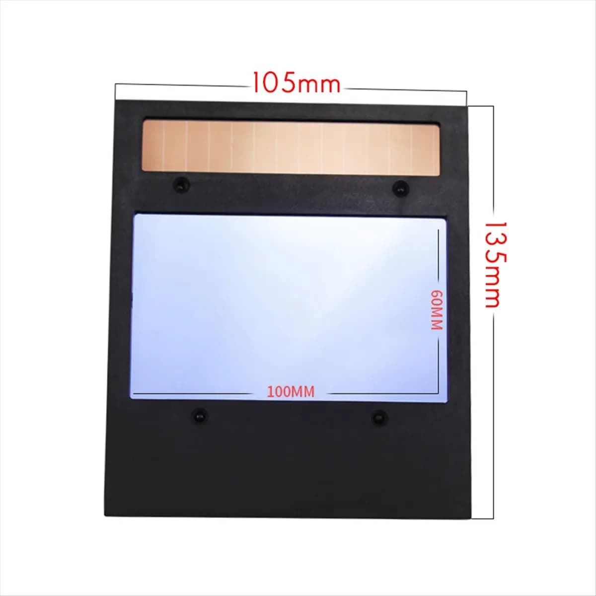 Filtro di ricambio per lente di saldatura A77I, oscurante automatico solare LCD per casco da saldatura