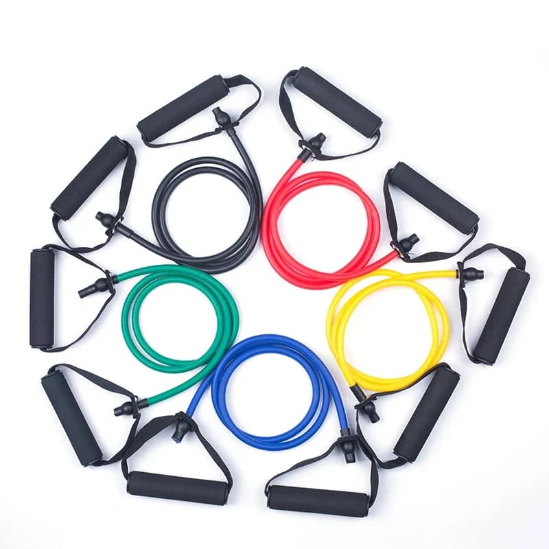 120cm Yoga Pull Rope elastic bands of elastic rope resistance equipment for fitness tube for exercise workout for strength