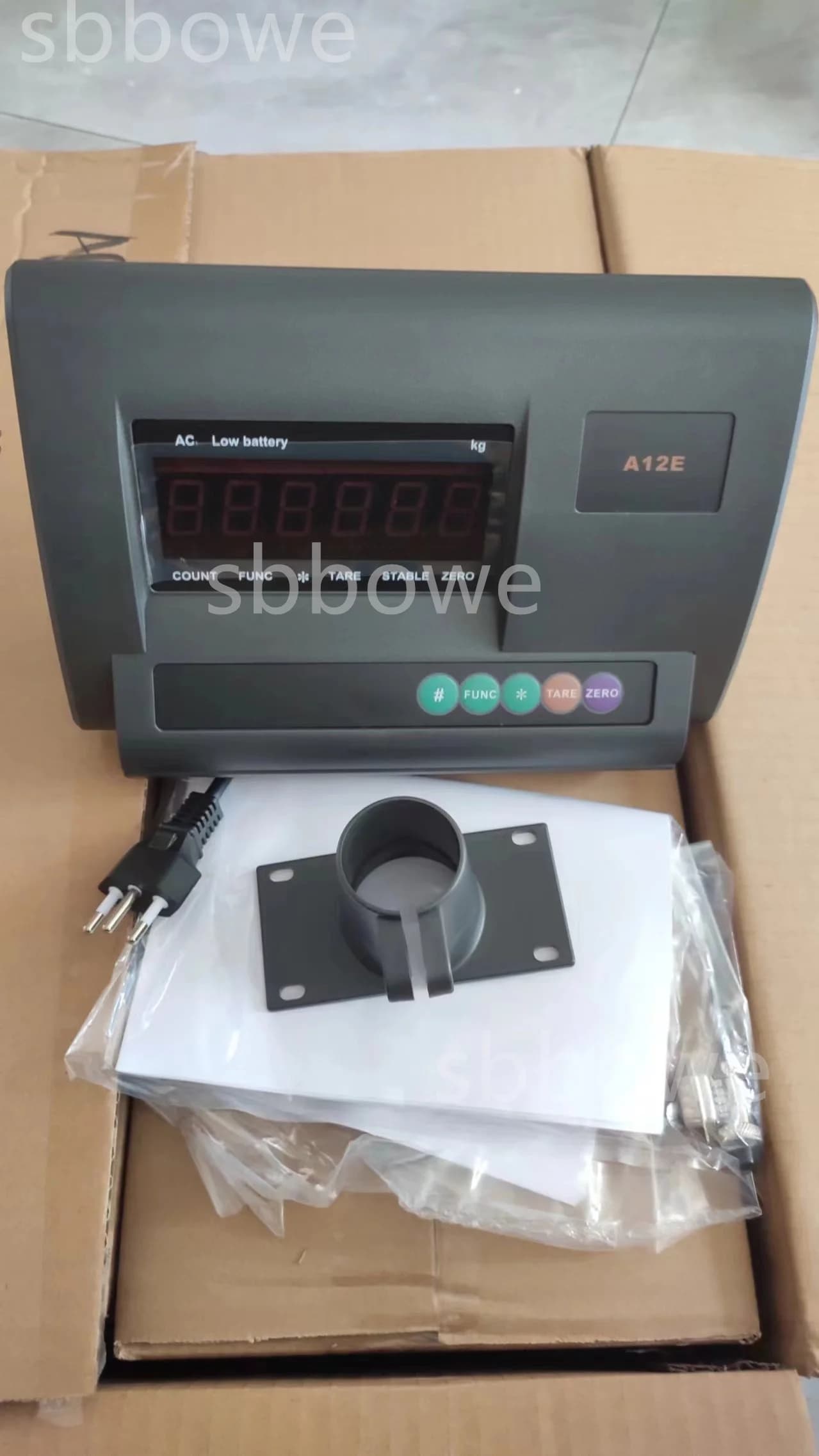 A12E LED weight indicator ROSSO Load meter RS232 Battery-free weighing controller
