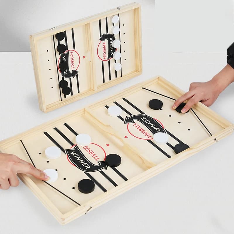 Hockey da tavolo Paced Sling Gioco da tavolo Vincitore veloce Festa Desktop Battaglia Scacchi Adulto Genitore-figlio Bambino interattivo Famiglia