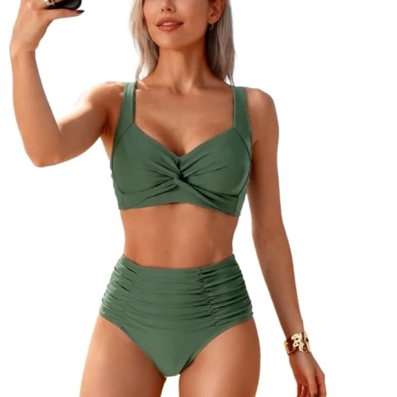 New Style American Women's Bathroom Costume High Waist Two Pieces Fashion American European Style
