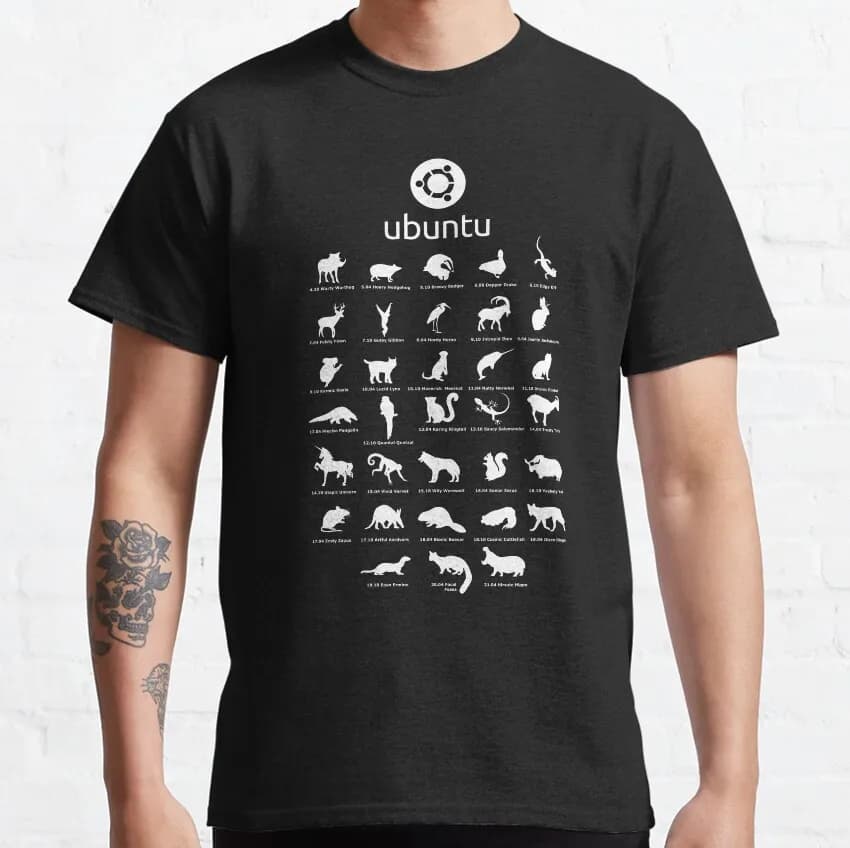 Divertente Ubuntu Linux rilascia animali domestici fan art t-shirt per uomo O collo 100% cotone Distro Linux Debian manica corta vestiti stampati