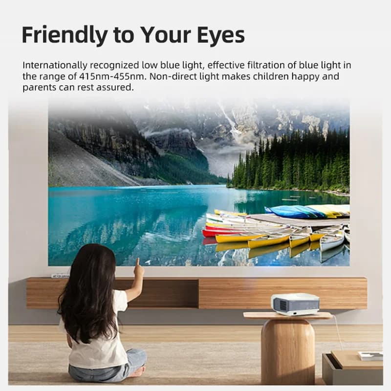 NUOVO Proiettore Smart A4300 con Android 9.0 | Supporto nativo 1080P e 4K | Proiettore Home Cinema 350 ANSI