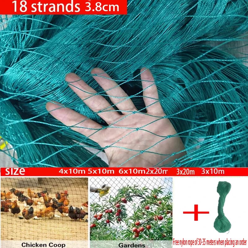 Reti per uccelli resistenti, recinzioni e colture da giardino, recinzioni protettive, reti per uccelli, cervi, gatti, cani, polli, reti da pesca