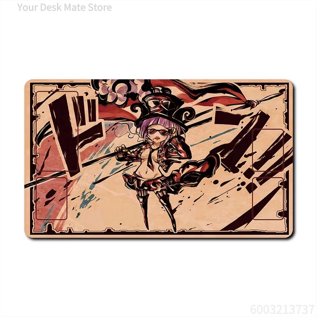 Elegante Tappetino da Gioco per Carte Collezionabili con Motivo Anime, Grande Tappetino per Scrivania e Mouse