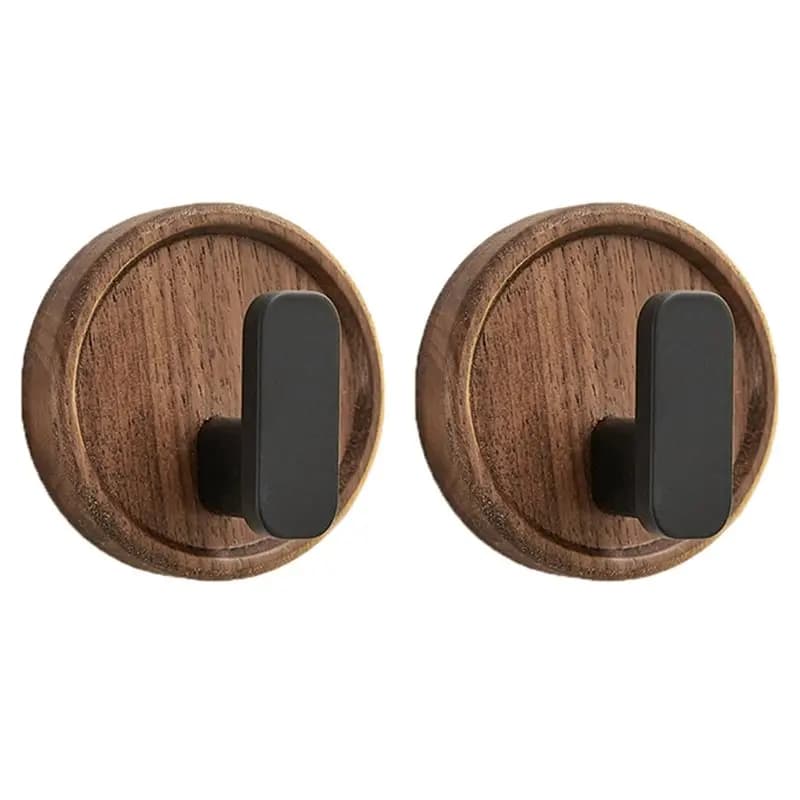 Happy New- Hook clothes hangers, new style, walnut, for home decoration, towels hook, bathroom accessories