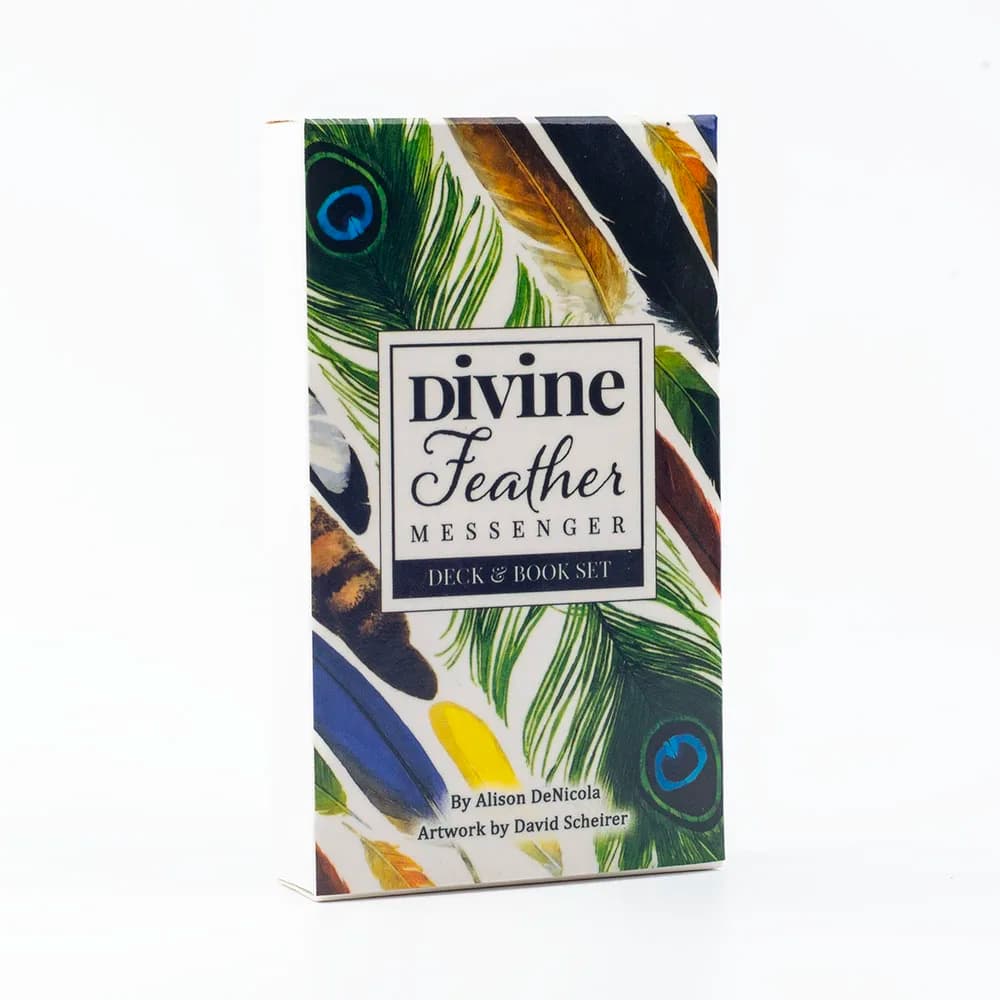 10.3*6 cm Divine Feather Messenger 44 Carte Oracle Visioni inglesi Divinazione Edizione Mazzo Giochi da tavolo con guida PDFBook