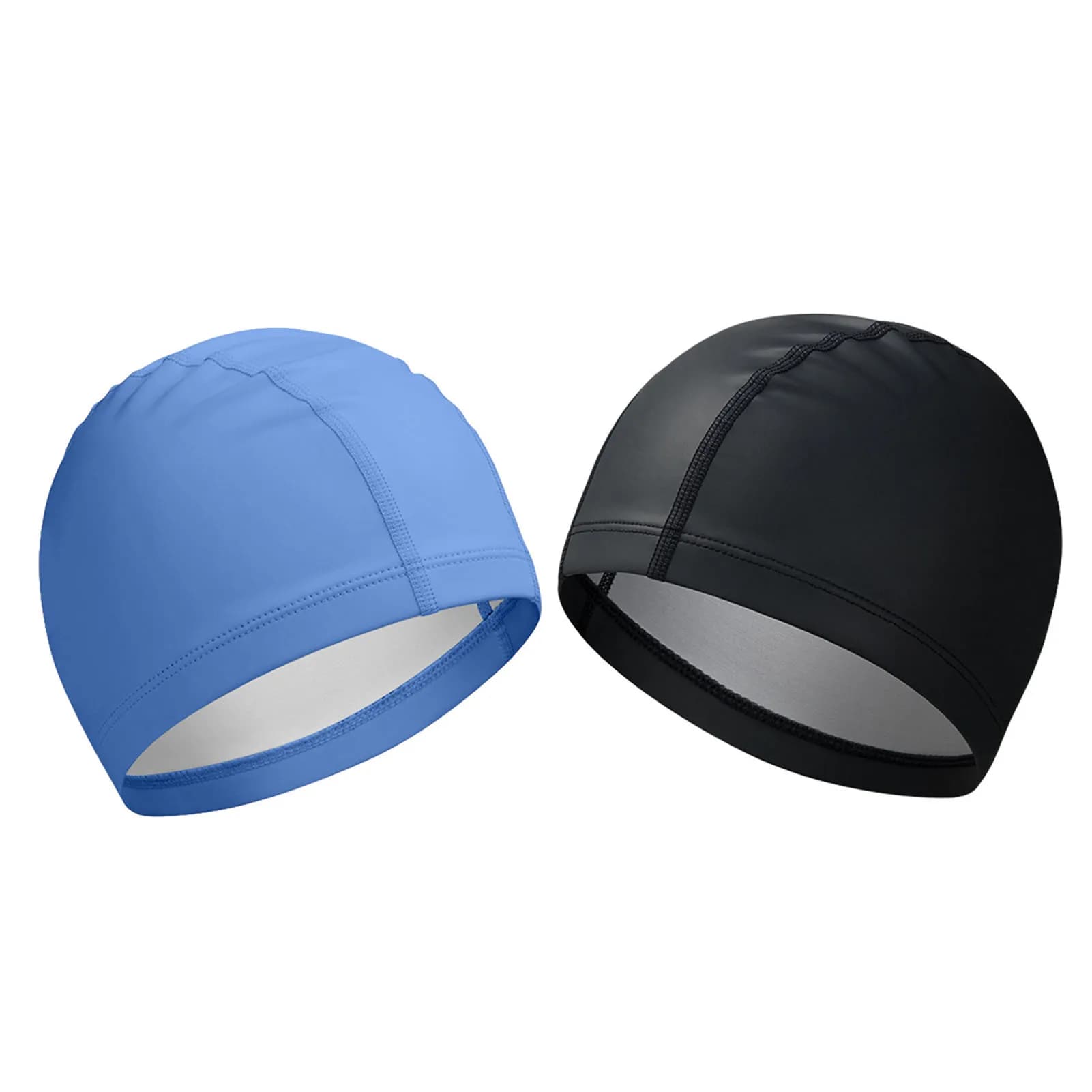 Swimming Cap Soft Comfortable Waterproof High Elasticity Universal PU Bathing Cap for Adults Swimming Equipment
