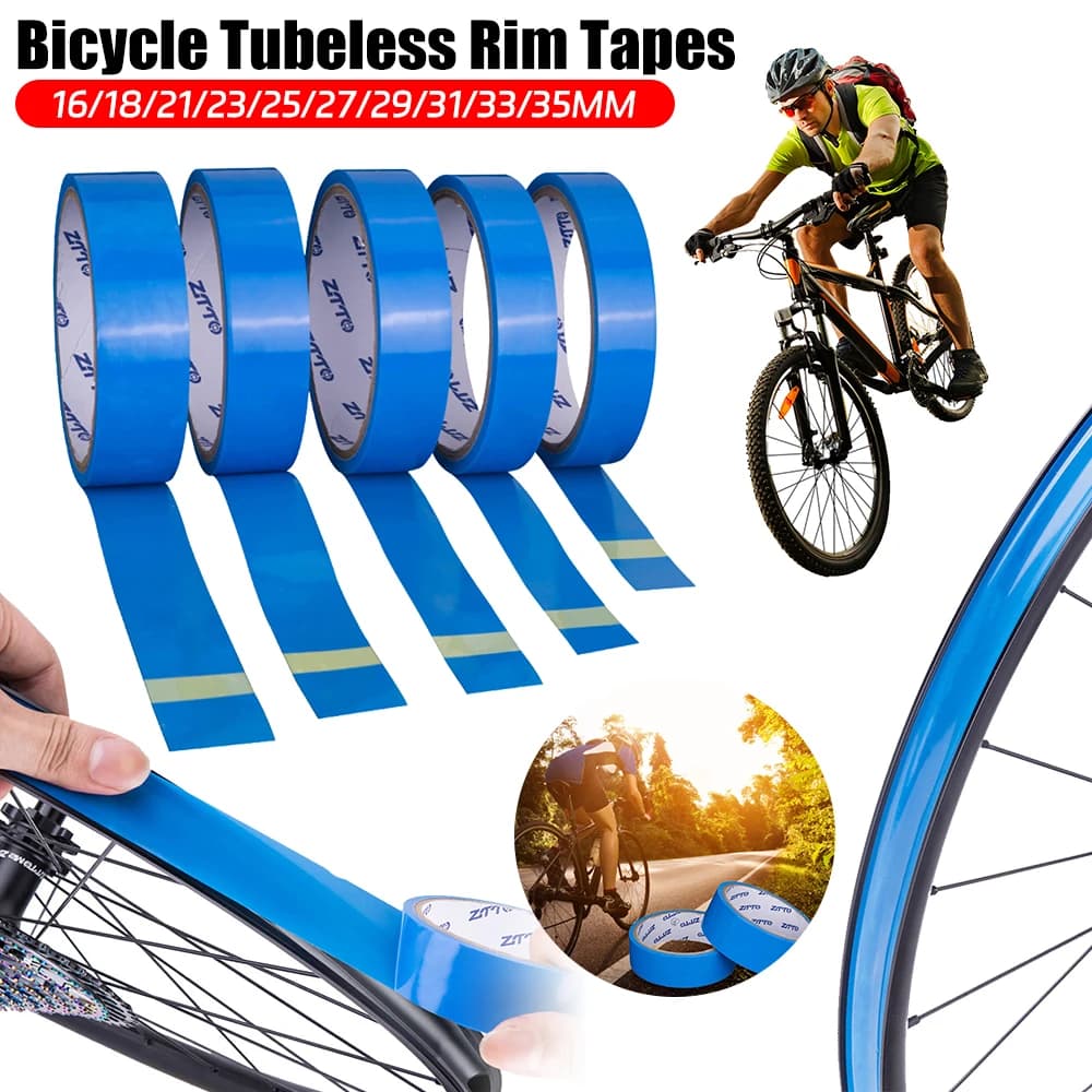 Nastri per cerchioni per biciclette Tubeless Strisce per nastri per cerchioni per bici da strada MTB 10 metri per 26 27,5 29 pollici 700c Larghezza 16 18 21 23 25 27 29 31 33 35