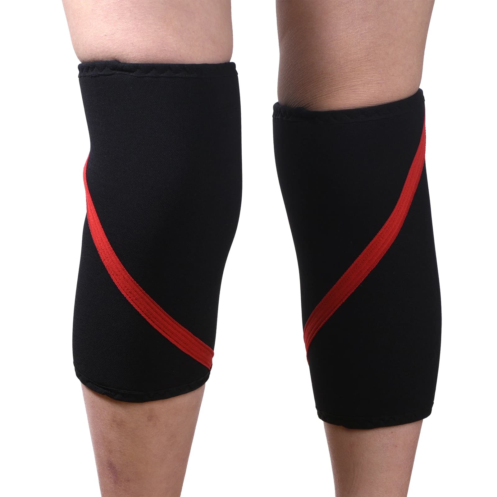 Ginocchiera e Fascia di Compressione per Squat, Fitness, Sollevamento Pesi e Powerlifting - Coppia di Ginocchiere per Uomini e Donne