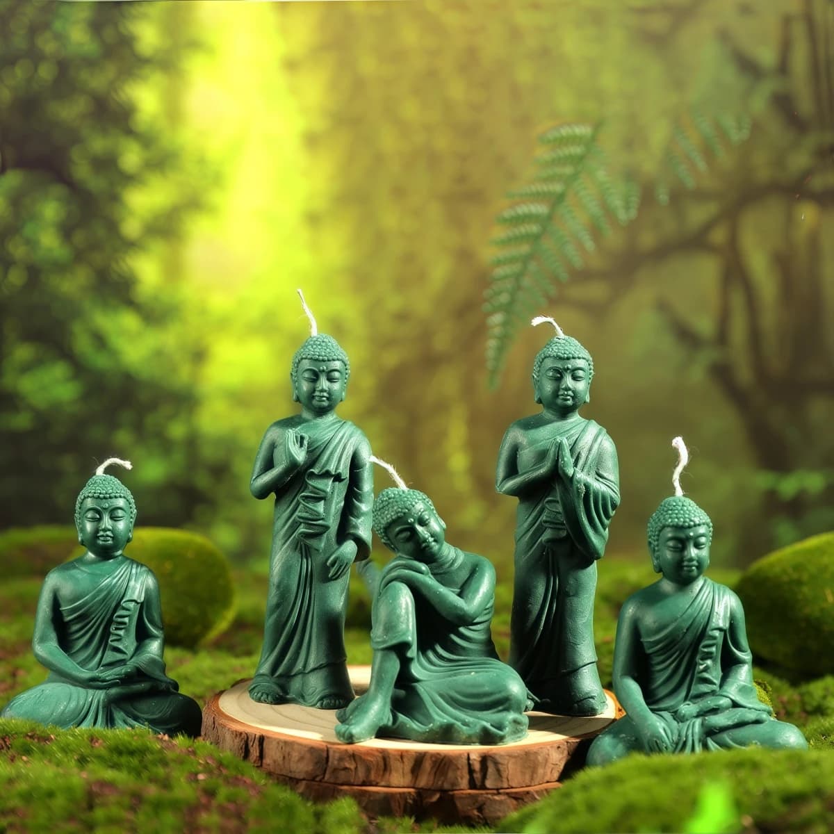 3D Buddha Candela Stampo In Silicone Meditazione FAI DA TE Canto Buddha Statua Gesso Resina Epossidica Strumento di Colata Sapone A Mano Regalo Decorazioni Per La Casa