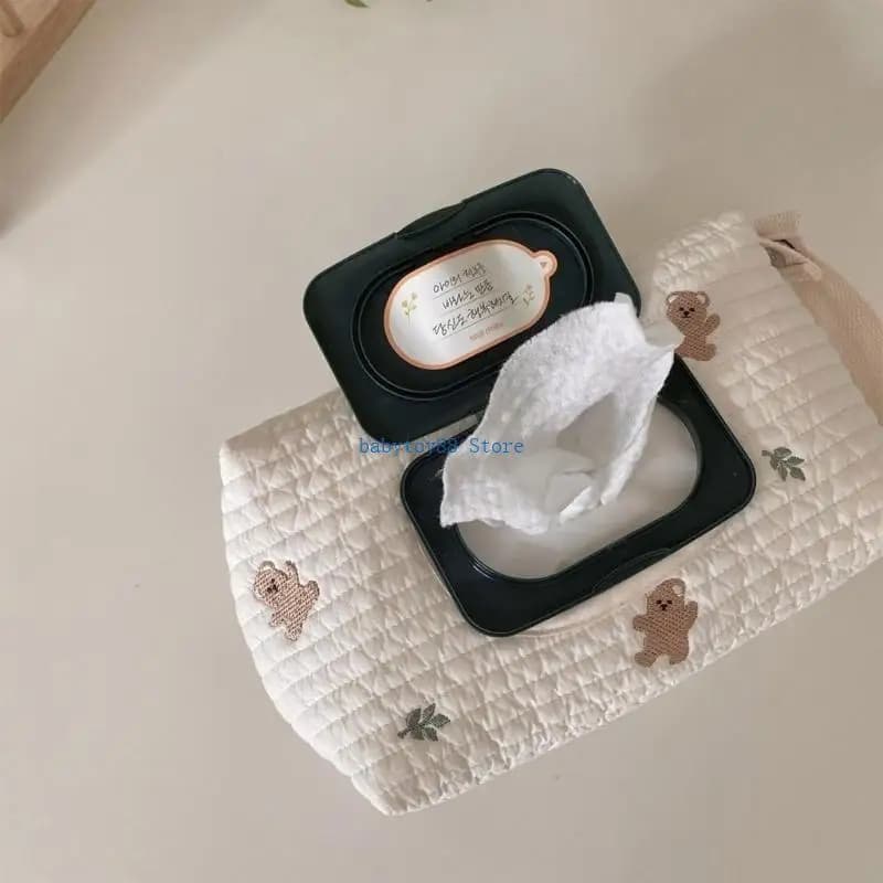 Y4UD Passeggini per bambini Scatola portaoggetti per fazzoletti Custodia per cartoni animati in carta Top Bag Esterna per