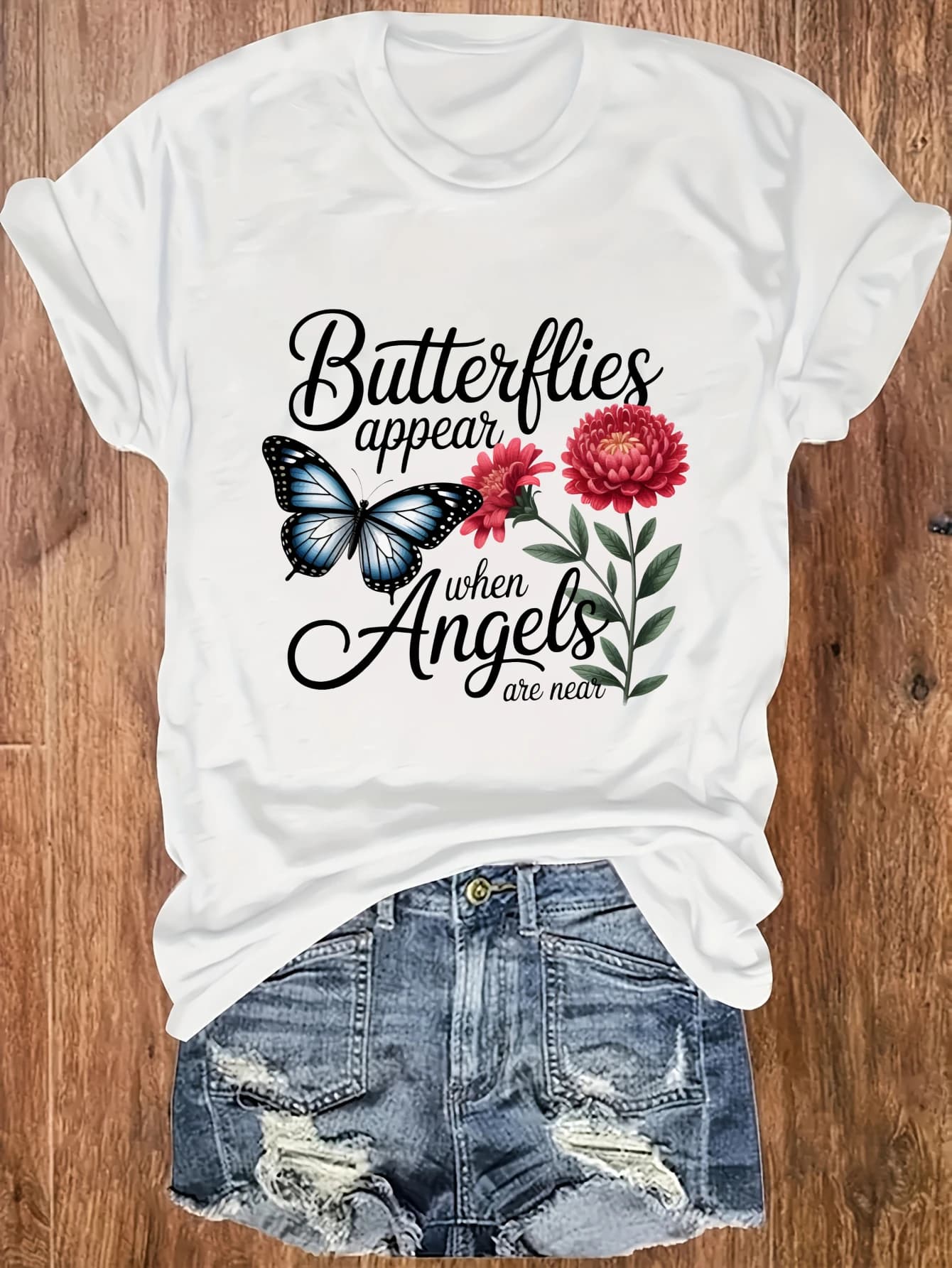 Canotta da donna taglie forti con stampa farfalle - Perfetta per lo sport e l'uso quotidiano, top casual senza maniche