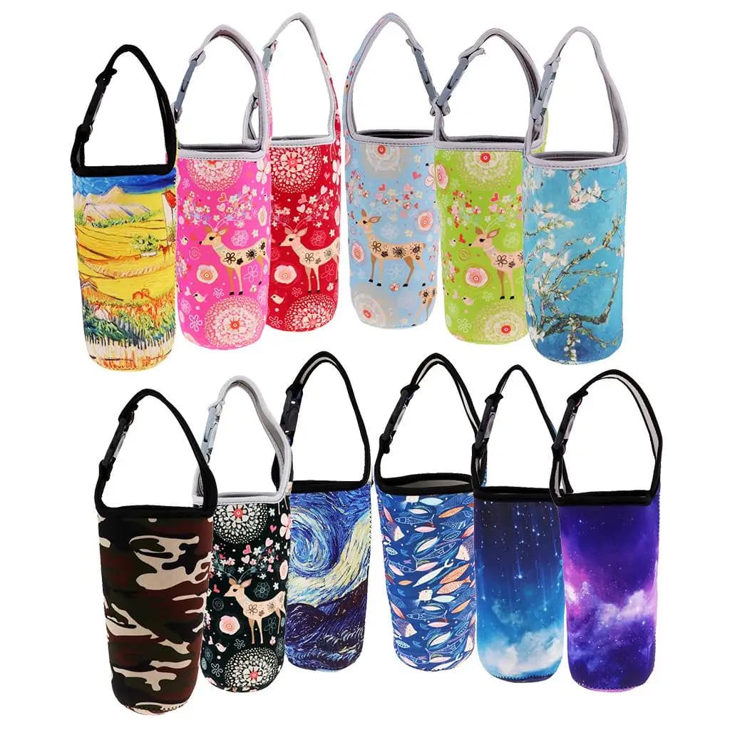 Anti-Hot Cup Sleeve Tumbler Carrier Pouch Lightweight Water Bottle Cold Holder Neoprene Bag for Cycling Carrier Cup Accessories