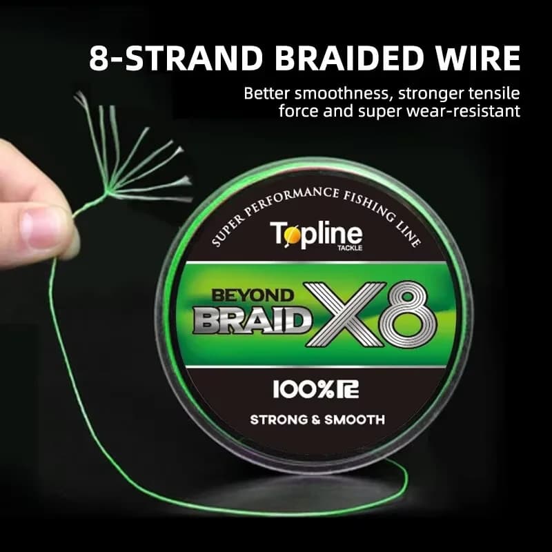 Japanese style PE8X, 150 m roll - Durable 8-layer woven fishing rope for anglers