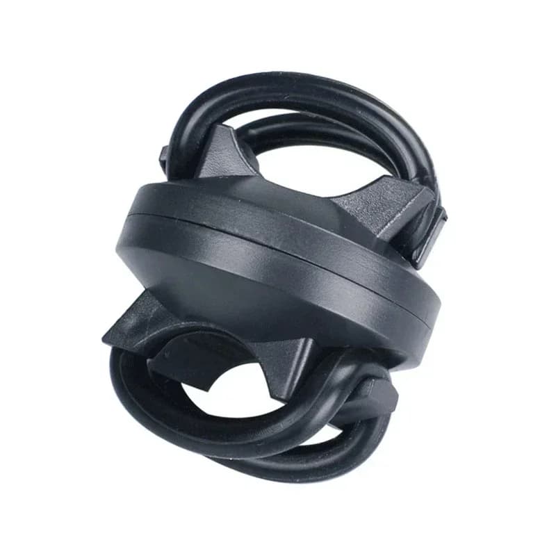 Supporto per faro per mountain bike IAMOK Nero Supporto per lampada frontale girevole a 360 gradi Staffa per luce a sgancio rapido Accessori per biciclette