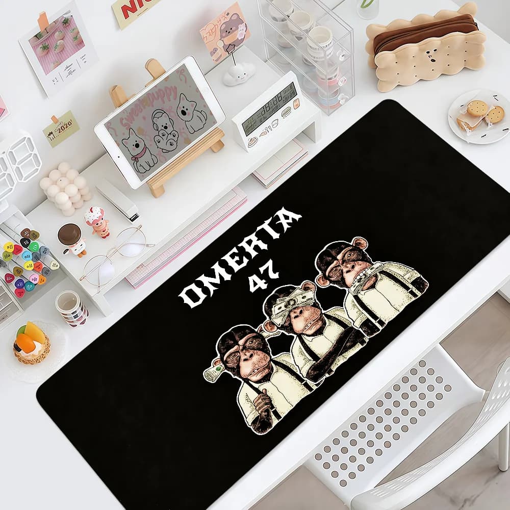 Fashion O-Omerta Mouse Pad Large Non-slip Lockedge Desktop Computer Desk Mat Keyboard Writing MousePad Office Gamer Student