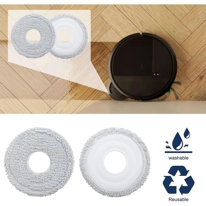 A65T Replacement Mop Pads Wipes for iRobot for Roomba Combo 415X Robot Vacuum Cleaner 8 Pack Easy to Replace