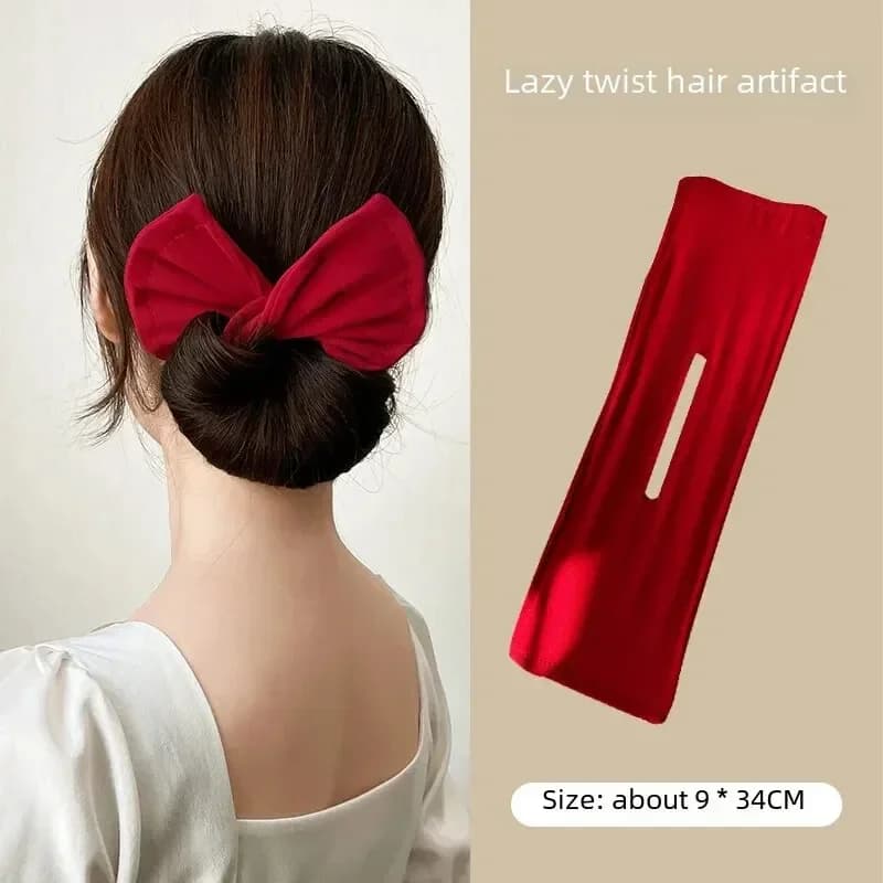 Dispositivo per forcina a forma di fiocco da donna dolce e adorabile forcina per capelli veloce Bun strumenti per lo Styling dei capelli accessori per capelli a treccia