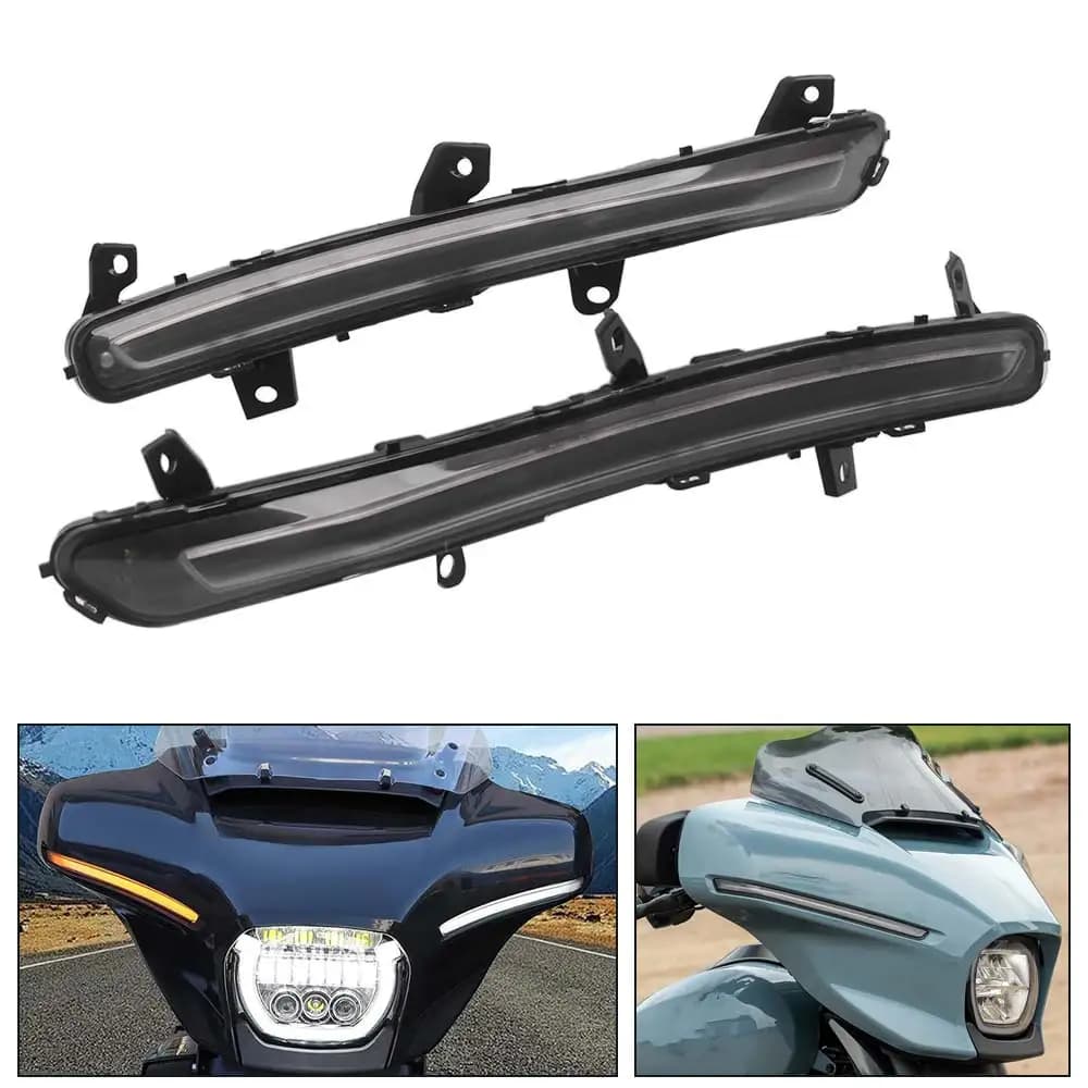 1 Pair Motorcycle LED Fairing Accent Lights Strip For Harley CVO Street Glide Ultra 3 Limited FLHXSE FLHX FLHXU 2023-2026