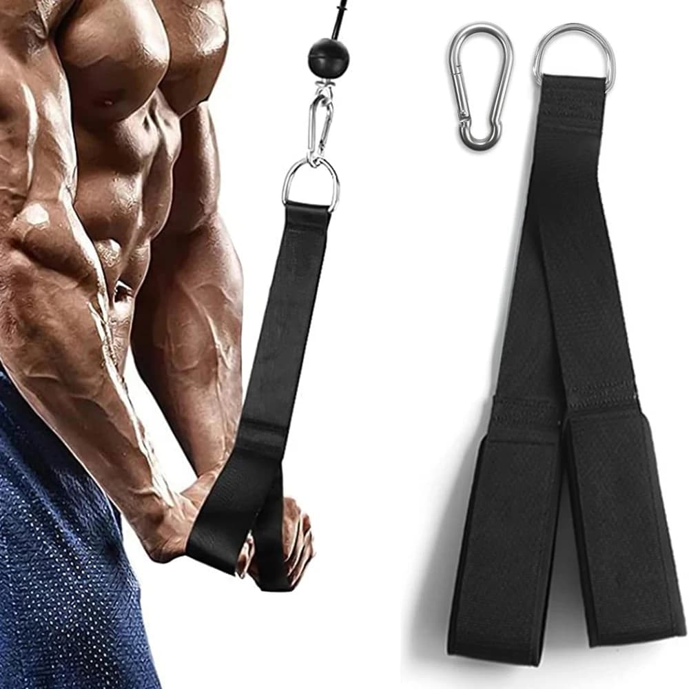 Roof for tricipient cable rope attachment for tricipient extension straps for tricipient gym equipment gym handles for training slip, resistance bands