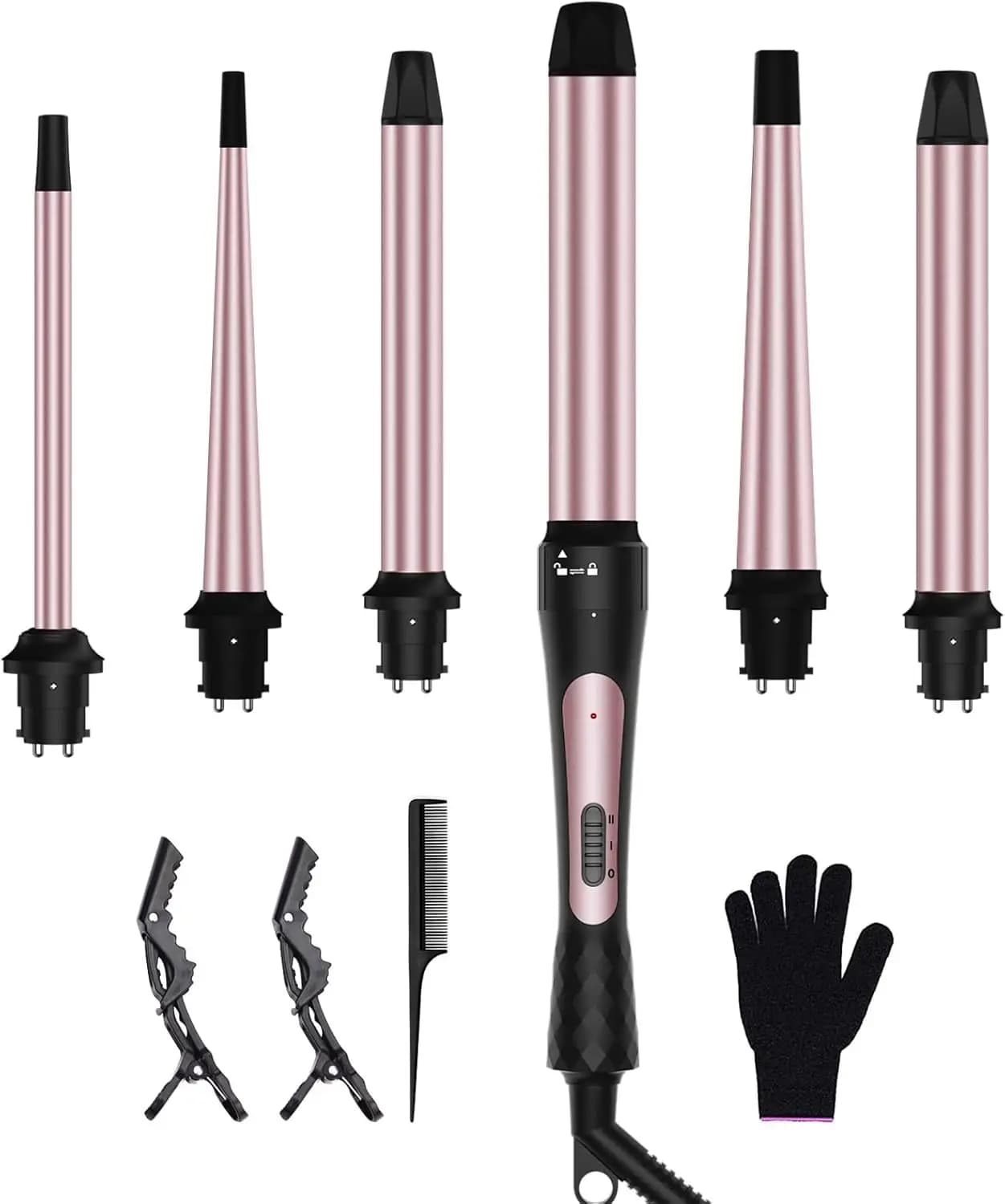 Thermal brush, 1.5 inch heated round curling brush Hair dryer and styler 2 in 1, hot plate comb with removable head for
