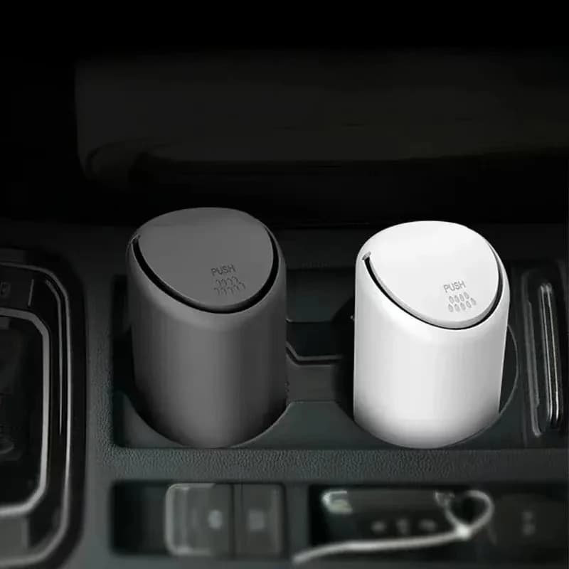 Bidone della spazzatura per auto Bidone della spazzatura per auto Supporto per custodia per polvere in silicone Bidone della spazzatura Organizzatore automatico Scatola di immagazzinaggio Accessori per auto