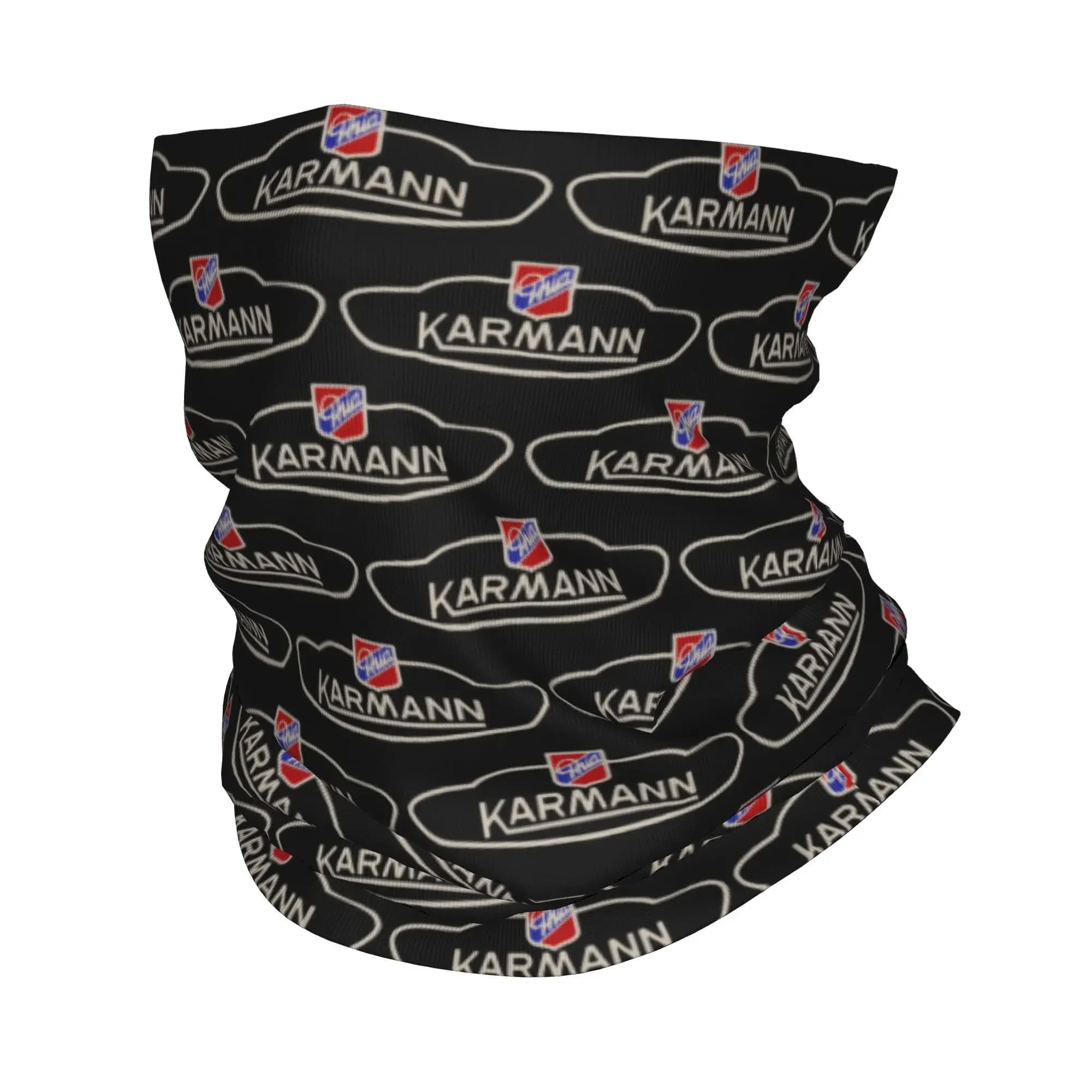 Karmann Ghia Emblem Bandana Glue for neck Printed Wrap mask Scarf Hot mask Outdoor sports Unisex Adult Winter