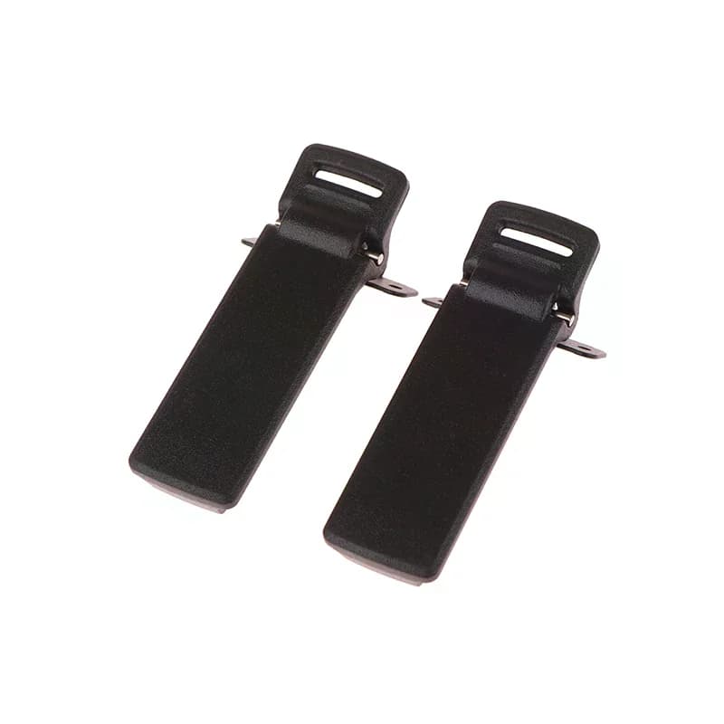 2 pezzi clip da cintura walkie talkie pezzo di ricambio clip da cintura posteriore per Baofeng radio a 2 vie UV5R accessori