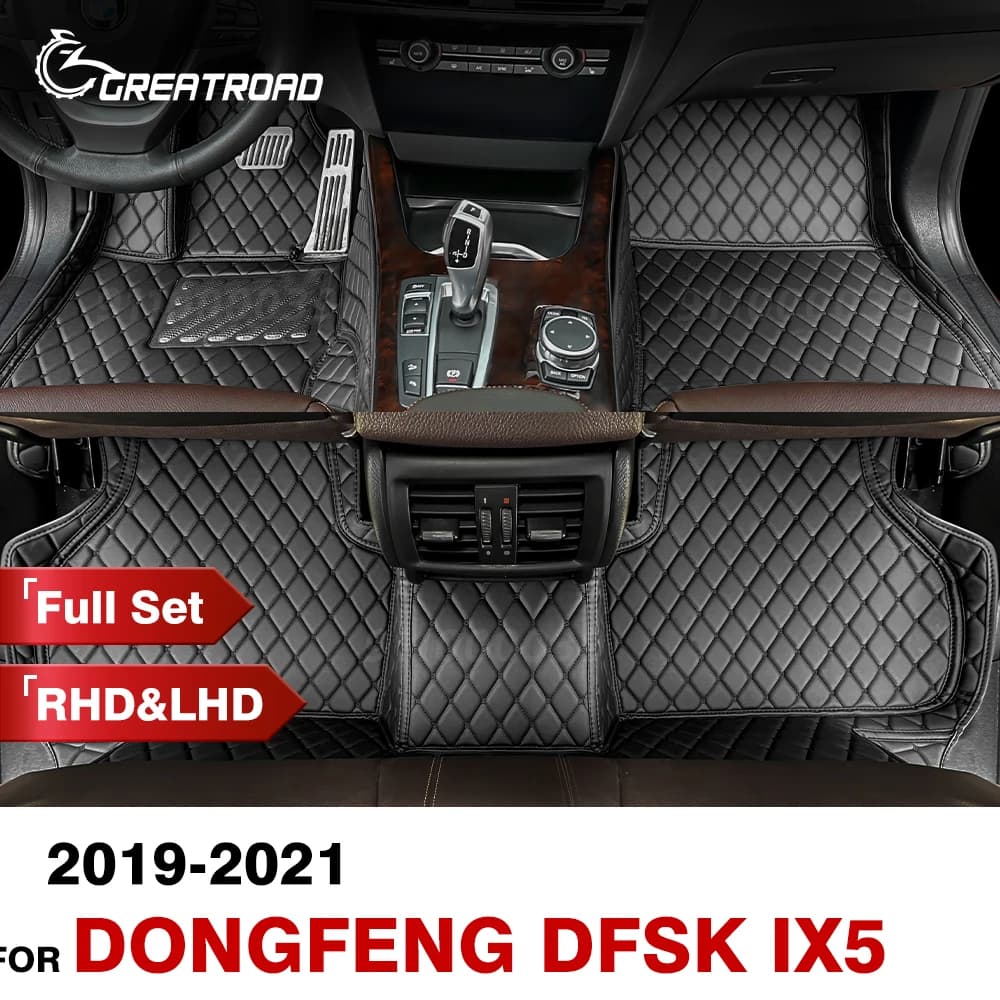Tappetini auto per Dongfeng DFSK IX5 2019 2020 2021 Auto personalizzata Rilievi del piede Automobile Tappeto Copertura Accessori interni