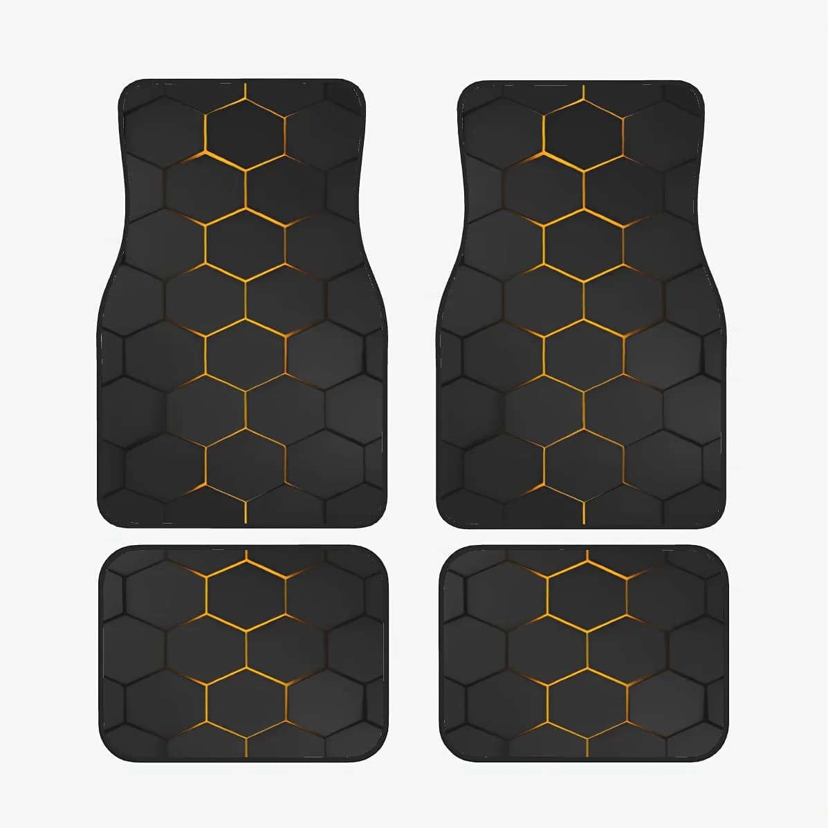 Tappetini per auto a tema fantascientifico, 4 pezzi - Antiscivolo, lavabili, protezione per tutte le stagioni per auto, camion, SUV - Regalo ideale per Natale