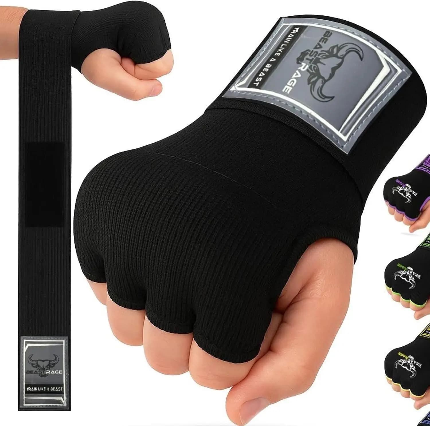 Guanti Interni con Fasce per Mani Quick Wrap 36" Supporto Polso MMA Muay Thai Bende per Allenamento Arti Marziali Uomo Donna Kickboxing Sotto Guanti da Sacco