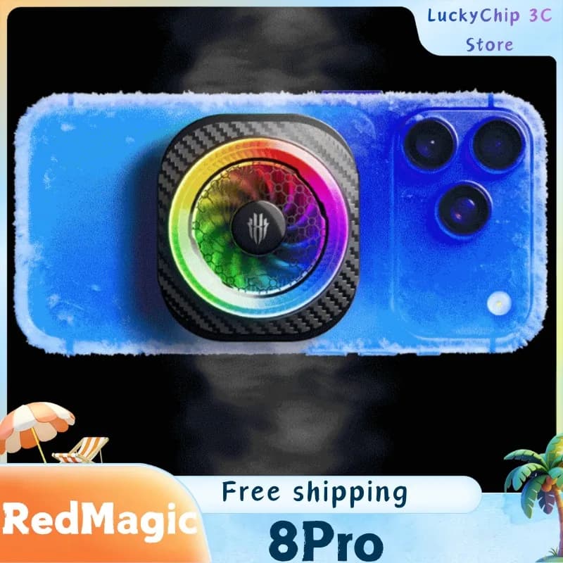 RedMagic 8Pro Clip Magnetico per Raffreddamento Telefono, Accessorio per Gaming e Streaming Live