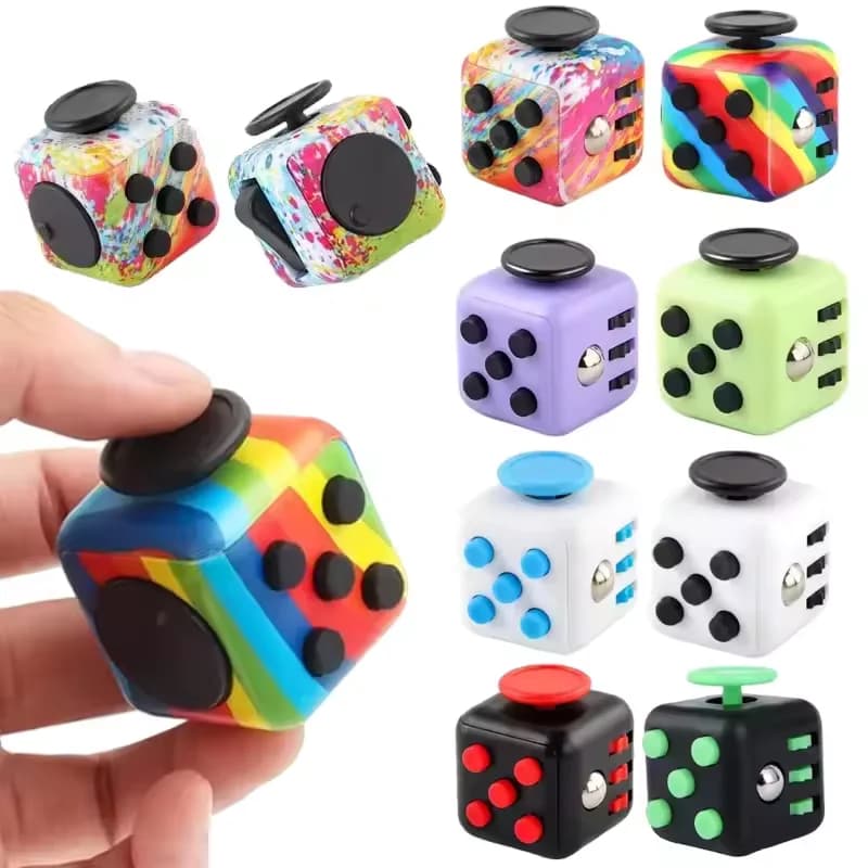 Fidget Colorful Antistress Dice Antistress Toys on the tip of your fingers for autism and relief from anxiety
