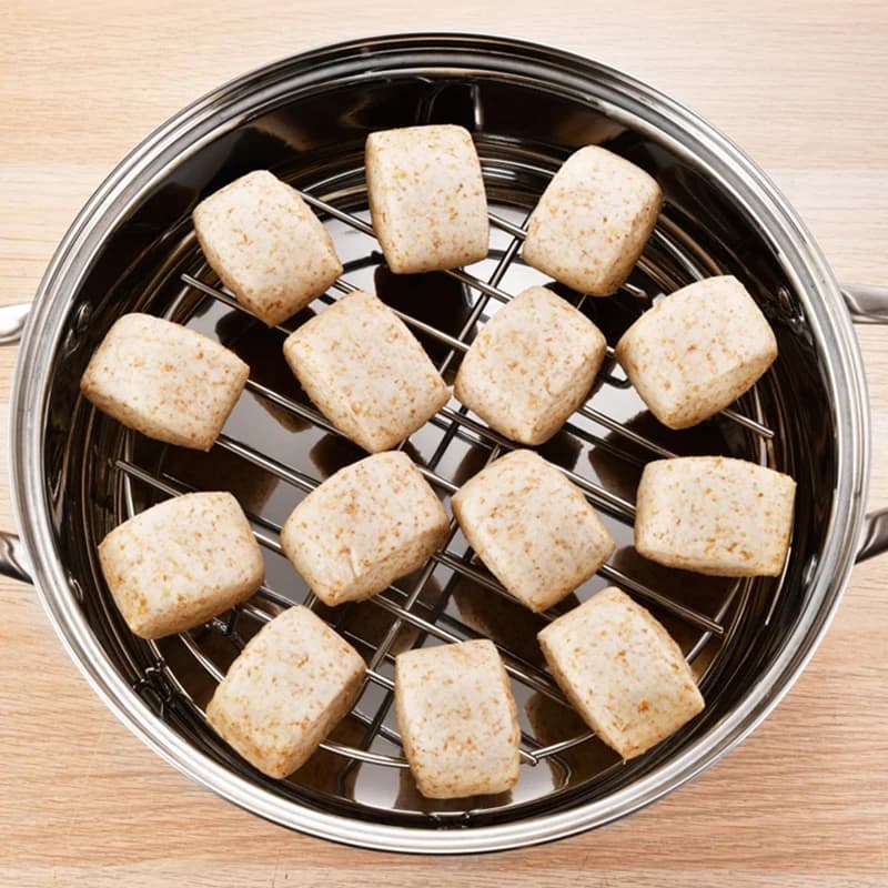 【D】Supporto per cottura a vapore in acciaio inossidabile per friggitrice ad aria, griglia, cottura e forno - Accessori da cucina per cottura a vapore
