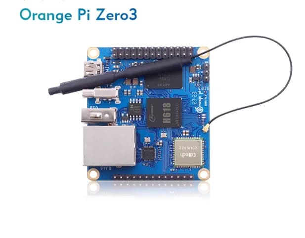 Orange Pi Zero3 Allwinner H618 SBC con HDMI 4K, quad-core da 1,5 GHz, RAM da 1 GB-4 GB, Gigabit Ethernet, WiFi 5, BT 5.0, TV Android 12