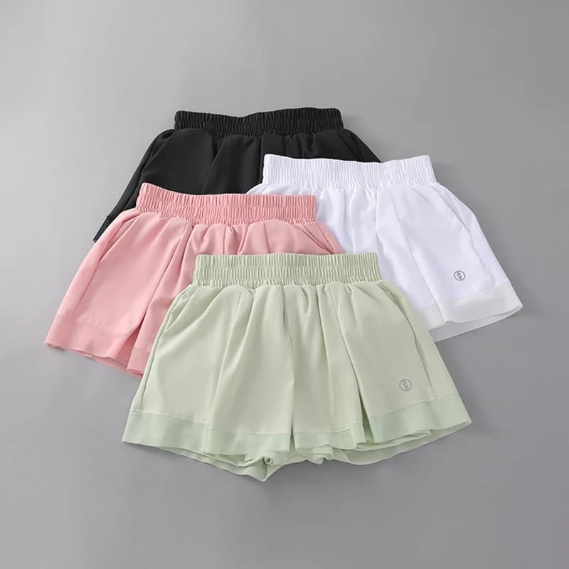 Women's Anti-slip Badminton Shorts - Long running Lining, Gym, Cycling, Breathable Summer Shorts and Areosis