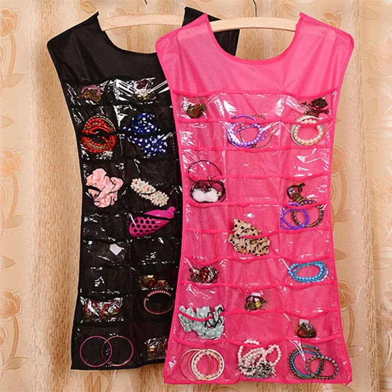 Creative dress shape jewelry door, hanging bag, necklace, bracelet, earring, ring, jewelry organizers, jewelry box