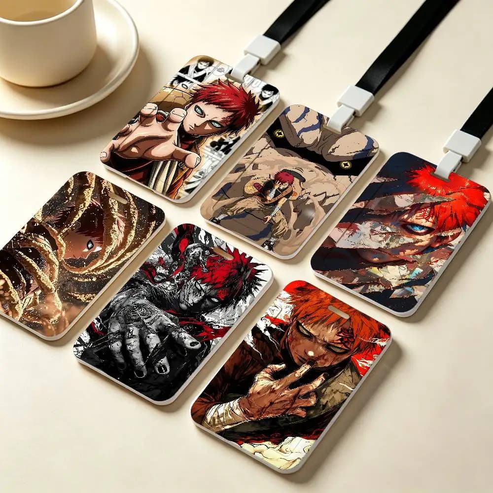 Anime Gaara NFC Contactless Sliding Card Sleeve For Student Cards, Bus Cards, ID Cards, And Work Permits