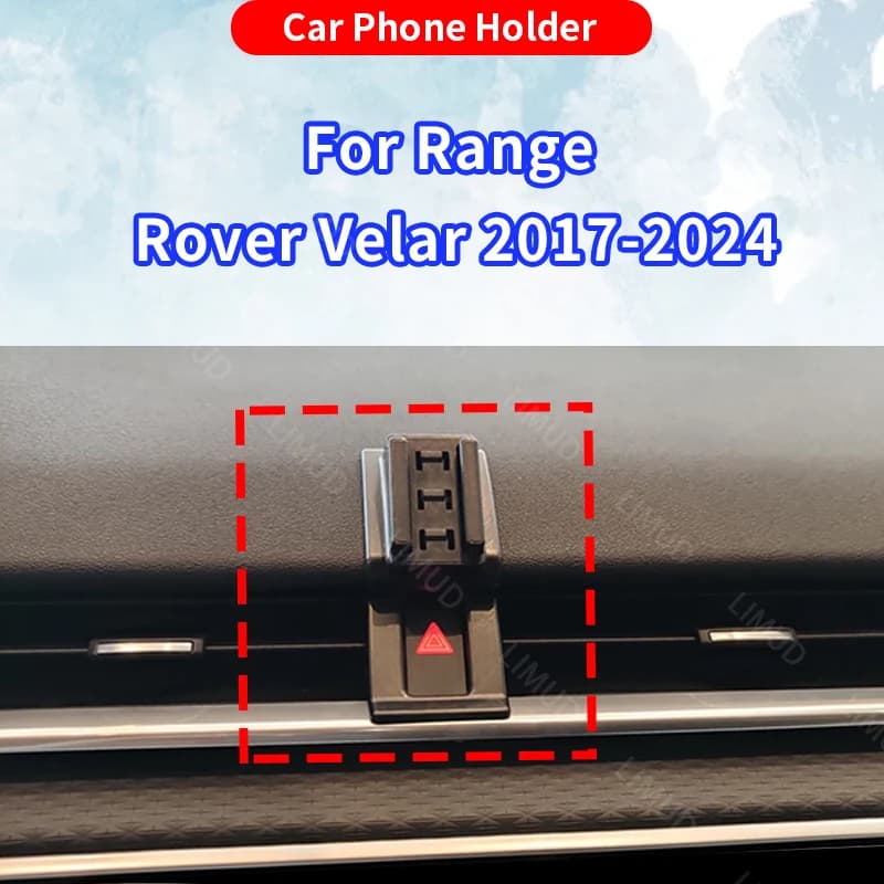Car Phone Holder For Land Rover Range Rover Velar 2017 2018-2024 Wireless Charging Bracket Dedicated Fixed Base Auto Accessories