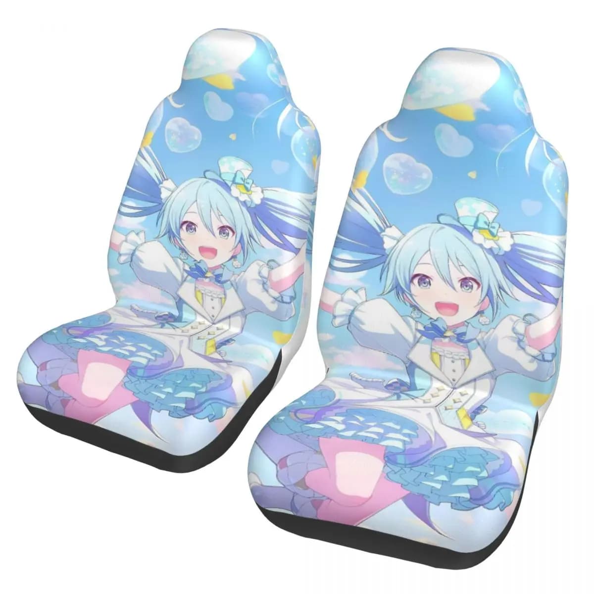 Hatsune Miku Universal Car Seat Cover Four Seasons For SUV Anime Movie Singer Seat Covers Polyester Fishing