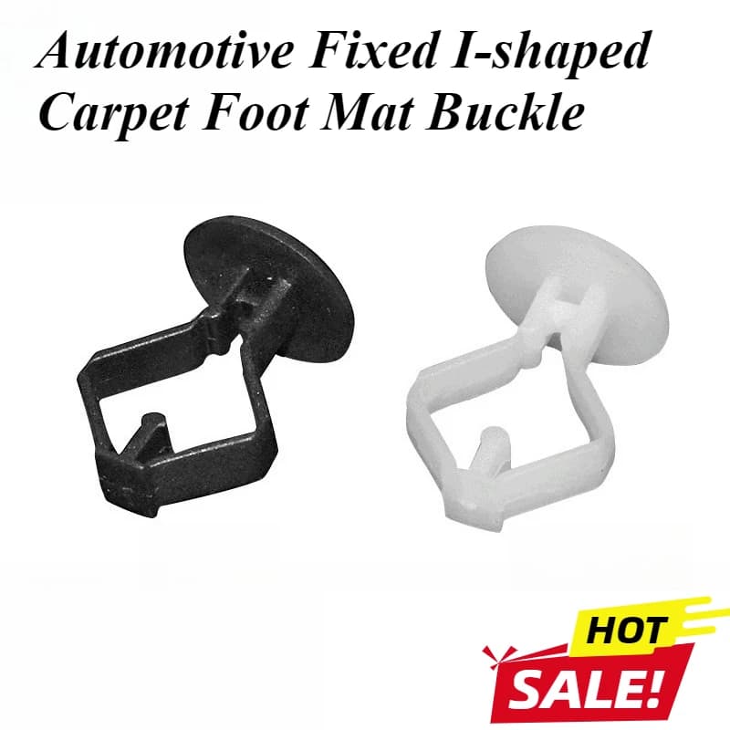 10/20/30/50pcs Car Buckle Fixed I-Shaped Carpet Floor Mat Clip Plastic Buckle Car Accessories Car Interior
