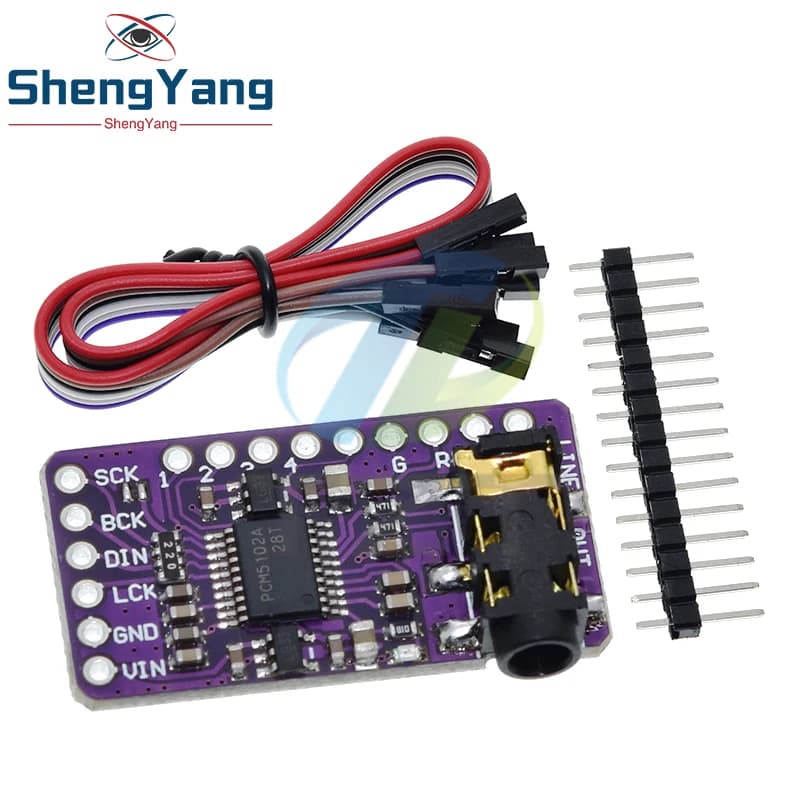 I2S interface PCM5102A GY-PCM5102 I2S reader module for Raspberry Pi pHAT card PCM5102 digital audio card