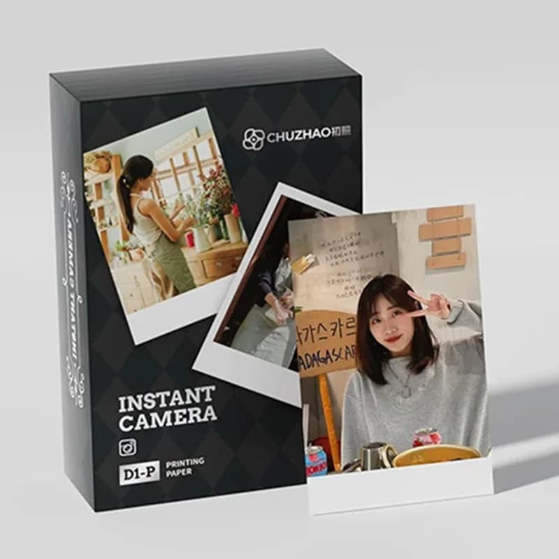 CHUZHAO D1Pro/D2 Instant Camera Photo Paper Ribbon Cartridge Dye-Sublimation Refill Replacement Film Color Print Photo Maker